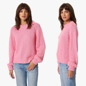 Xirena Dillan Sweater Light Pink Soft Knit Pullover Crewneck Luxe Wool Blend S